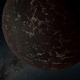 Artist’s illustration of a rocky exoplanet